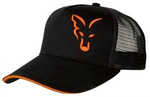 Šiltovka Black Orange Trucker Cap